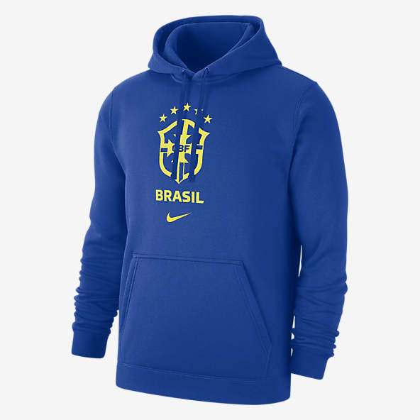 Soccer Brazil Hoodies Pullovers. Nike